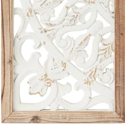 Distressed White Floral Wall Plaques, Set Of 3-Kirkland's Home Best Sale