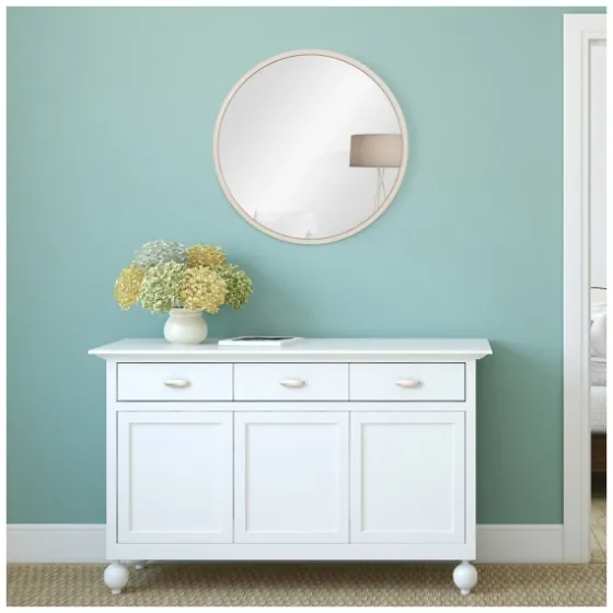 Distressed White Metal Wall Mirror-Kirkland's Home Hot
