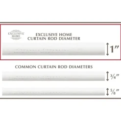 Distressed White Napoleon Curtain Rod, 120 In.-Kirkland's Home Outlet