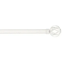 Distressed White Open Sphere Curtain Rod, 120 In.-Kirkland's Home Best Sale