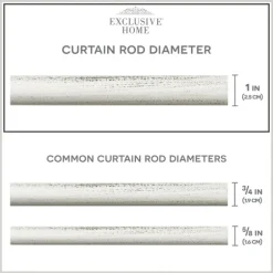 Distressed White Open Sphere Curtain Rod, 120 In.-Kirkland's Home Best Sale