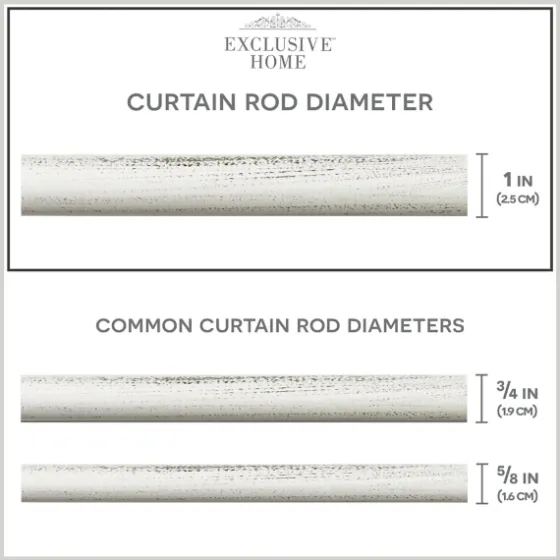 Distressed White Open Sphere Curtain Rod, 120 In.-Kirkland's Home Best Sale