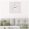 Distressed White Ornate Wood Carved Wall Clock-Kirkland's Home Clearance
