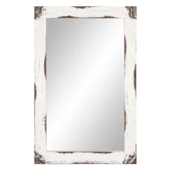 Distressed White Reclaimed Wood Wall Mirror-Kirkland's Home Best Sale