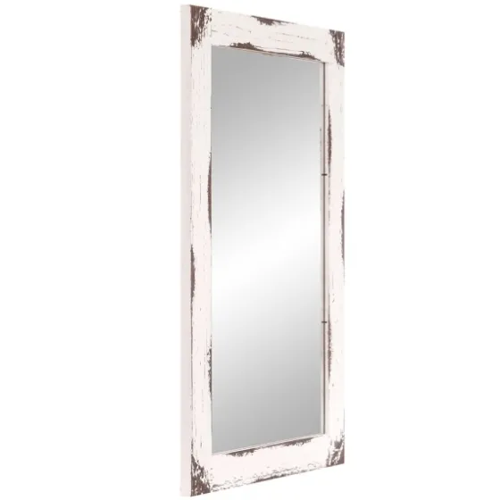 Distressed White Reclaimed Wood Wall Mirror-Kirkland's Home Best Sale