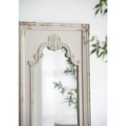 Distressed White Scroll Framed Wall Mirror-Kirkland's Home Cheap