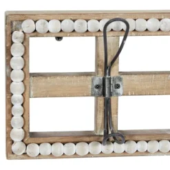 Distressed White Wood And Metal Wall Hooks-Kirkland's Home Outlet