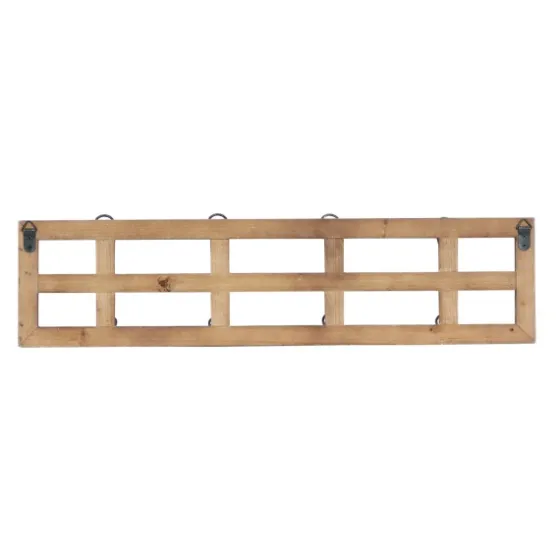 Distressed White Wood And Metal Wall Hooks-Kirkland's Home Outlet