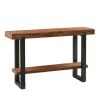 Distressed Wood And Gunmetal Console Table-Kirkland's Home Fashion