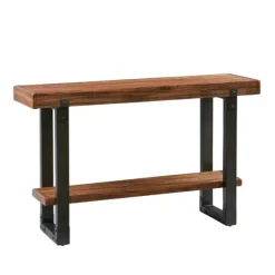 Distressed Wood And Gunmetal Console Table-Kirkland's Home Fashion