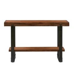 Distressed Wood And Gunmetal Console Table-Kirkland's Home Fashion