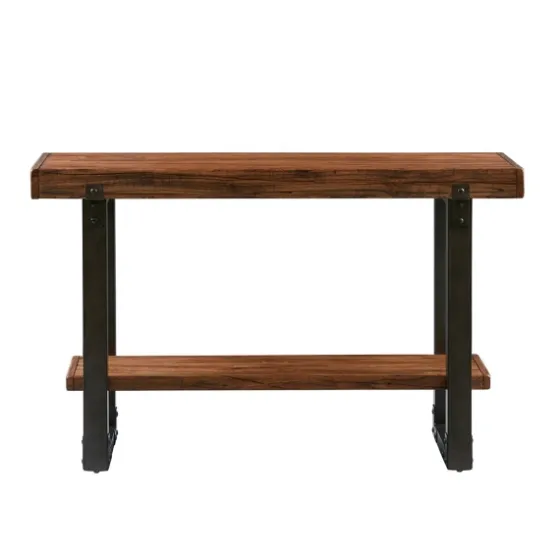 Distressed Wood And Gunmetal Console Table-Kirkland's Home Fashion