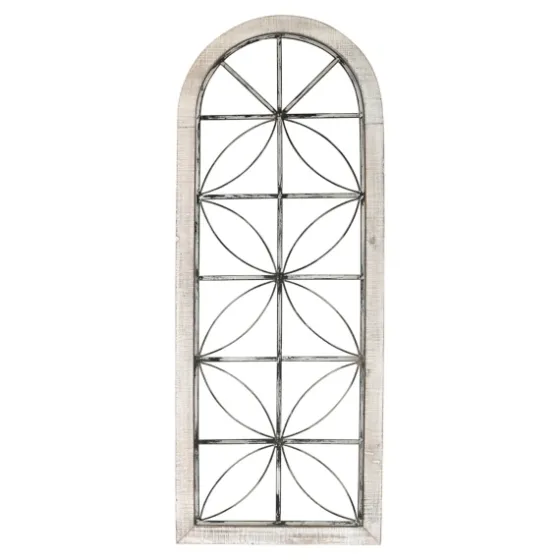 Distressed Wood And Metal Window Wall Plaque-Kirkland's Home Cheap