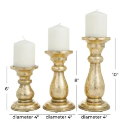 Distressed Wood Candle Holders, Set Of 3-Kirkland's Home Cheap