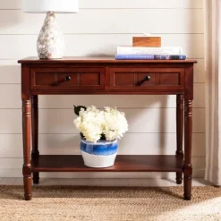 Distressed Wood 2-Drawer Console Table-Kirkland's Home Cheap