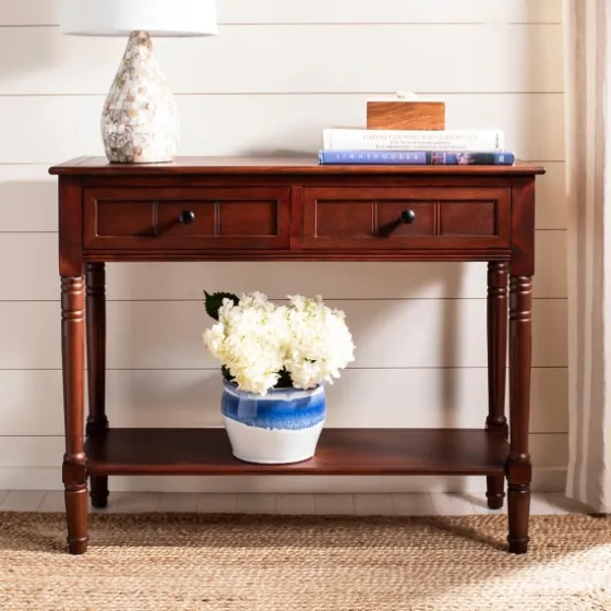 Distressed Wood 2-Drawer Console Table-Kirkland's Home Cheap