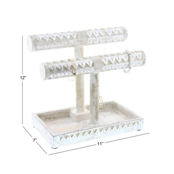 Distressed Wood Jewelry Stand-Kirkland's Home Hot