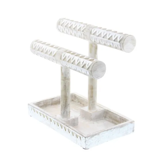Distressed Wood Jewelry Stand-Kirkland's Home Hot