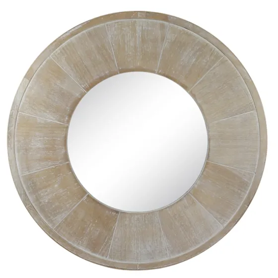 Distressed Wood Planked Frame Wall Mirror-Kirkland's Home Shop