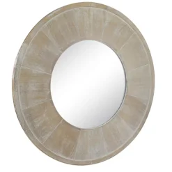 Distressed Wood Planked Frame Wall Mirror-Kirkland's Home Shop