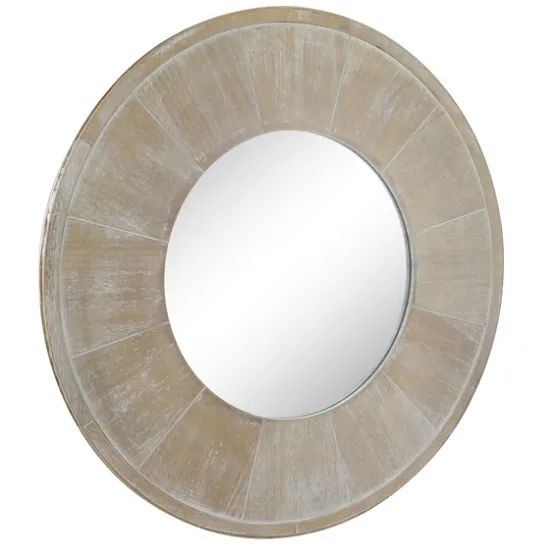 Distressed Wood Planked Frame Wall Mirror-Kirkland's Home Shop
