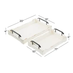 Distressed Wood Trays, Set Of 2-Kirkland's Home Hot