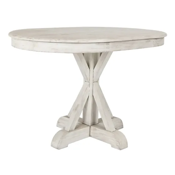 Distressed Wood X Base Oval Dining Table-Kirkland's Home Hot