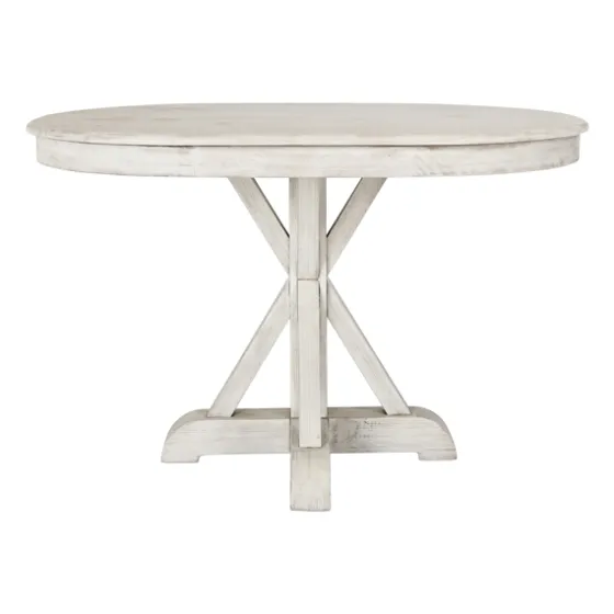 Distressed Wood X Base Oval Dining Table-Kirkland's Home Hot