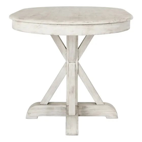 Distressed Wood X Base Oval Dining Table-Kirkland's Home Hot