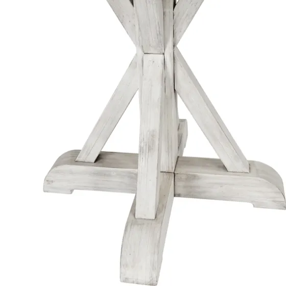 Distressed Wood X Base Oval Dining Table-Kirkland's Home Hot