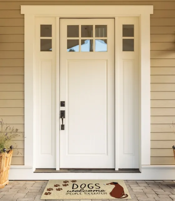 Dogs Welcome People Tolerated Doormat-Kirkland's Home Clearance