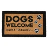 Dogs Welcome People Tolerated Coir Doormat-Kirkland's Home Cheap