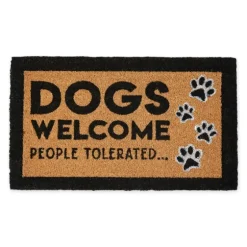 Dogs Welcome People Tolerated Coir Doormat-Kirkland's Home Cheap