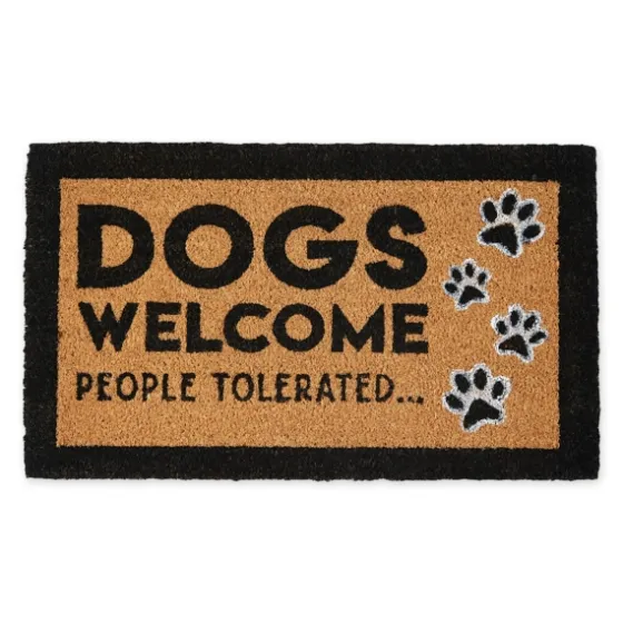 Dogs Welcome People Tolerated Coir Doormat-Kirkland's Home Cheap