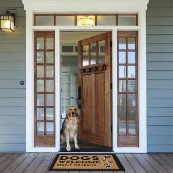Dogs Welcome People Tolerated Coir Doormat-Kirkland's Home Cheap