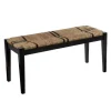 Dominica Woven Seagrass Stripe Bench-Kirkland's Home Clearance