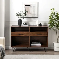 Doreen Dark Brown Hairpin Console Table-Kirkland's Home Store