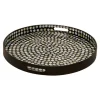 Dotted Shell Round Wooden Tray-Kirkland's Home Shop