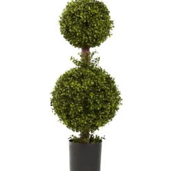 Double Ball Boxwood Topiary In Nursery Planter-Kirkland's Home Discount