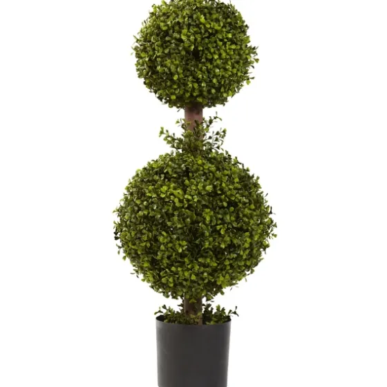 Double Ball Boxwood Topiary In Nursery Planter-Kirkland's Home Discount
