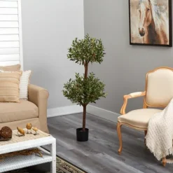 Double Ball Olive Tree Topiary-Kirkland's Home Outlet