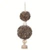 Double Ball Pinecone Topiary On Antiqued Finial-Kirkland's Home Sale
