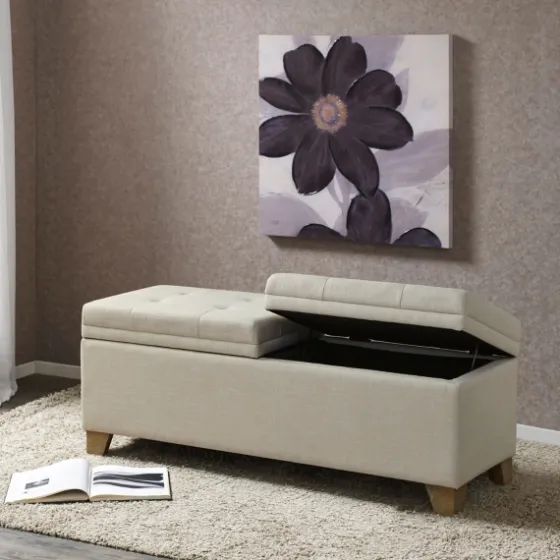 Double Opening Storage Bench-Kirkland's Home Discount