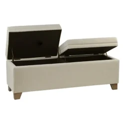 Double Opening Storage Bench-Kirkland's Home Discount