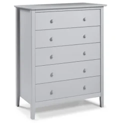 Dove Brazilian Pine Wood Five Drawer Chest-Kirkland's Home Best Sale