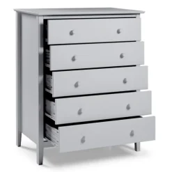 Dove Brazilian Pine Wood Five Drawer Chest-Kirkland's Home Best Sale
