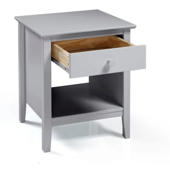 Dove Brazilian Pine Wood Nightstand-Kirkland's Home Discount