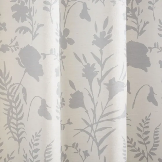 Dove Gray Floral 2-Pc. Curtain Panel Set, 96 In.-Kirkland's Home Store