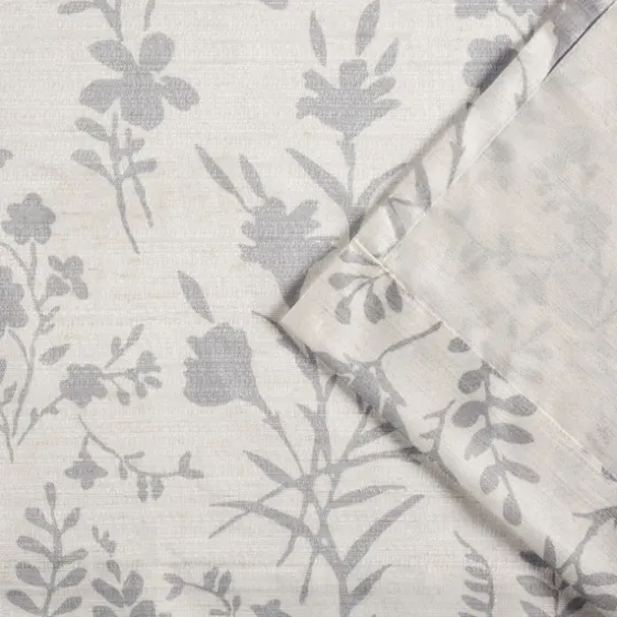 Dove Gray Floral 2-Pc. Curtain Panel Set, 96 In.-Kirkland's Home Store