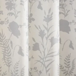 Dove Gray Floral 2-Pc. Curtain Panel Set, 84 In.-Kirkland's Home Best